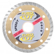  Diamant-Trennscheibe EC 220 mit kontinuierlicher turbo Rand 7mm Höhe.115 mm Allzweck (Univesal) für Trockenbearbeitung